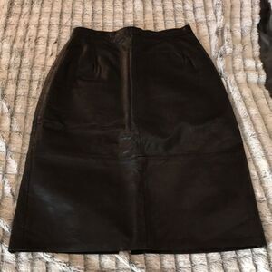Vintage leather skirt from Argentina